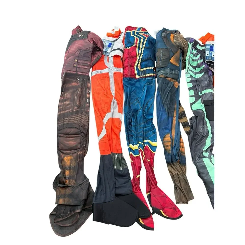 Superhero Halloween Cosplay Dress Up Costume Lot Of 7 Disney Boys Size Large - Picture 2 of 3